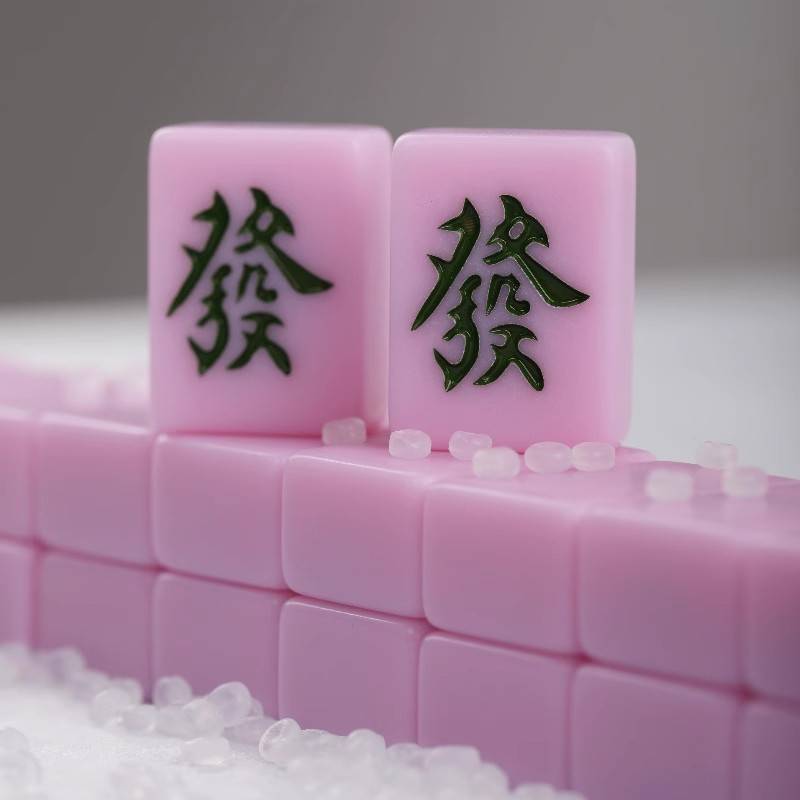 mahjong 30mm water pink + general